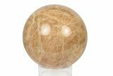 Polished Peach Moonstone Sphere - Madagascar #252029-1